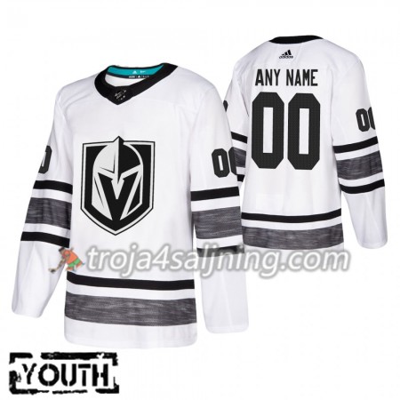 Vegas Golden Knights tröja Customized Vit 2019 All-Star Adidas Authentic - NHL Tröjor Barn